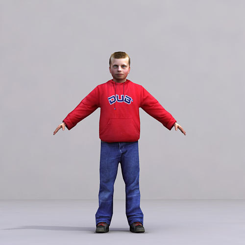 3d axyz rigged characters model