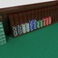 casino table blackjack roulette 3d model