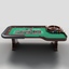 casino table blackjack roulette 3d model