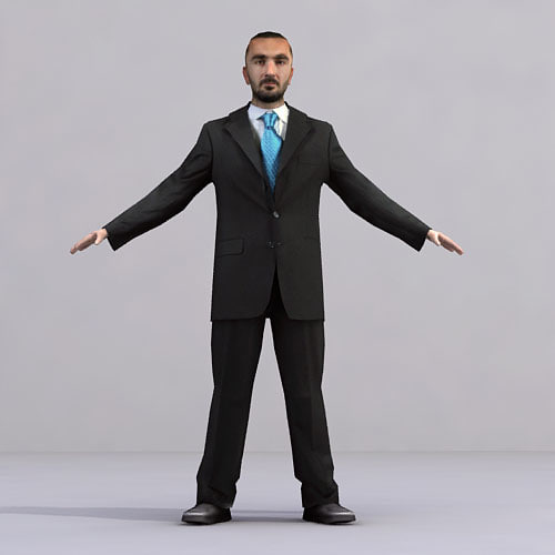 3ds max axyz characters rigged human