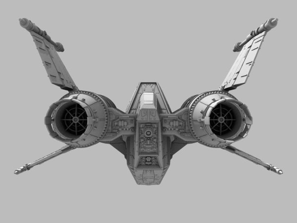 3d Space Fighter Model