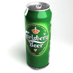 3d carlsberg beer