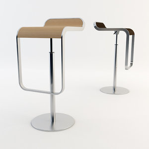 lapalma lem stool 3d model