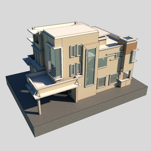 简易别墅3d模型