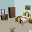 bedroom scene 3d model