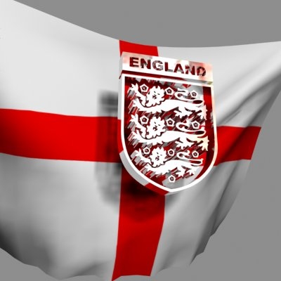 crest flag englands football 3d model