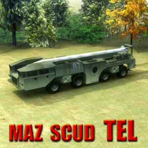 3d model maz missiles