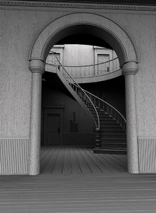 3dsmax historical staircase