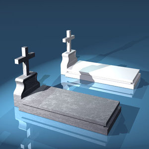 free grave gravestone 3d model