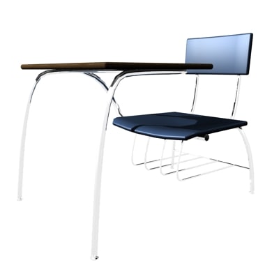Desk Chairs Combo Schools 3d Max 600 