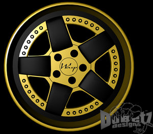 designs wasp 1 wheels 3d c4d