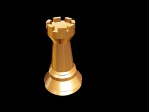 3d model chess rook