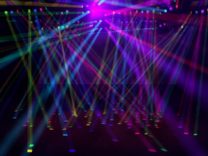 colored disco lights environment 3d model