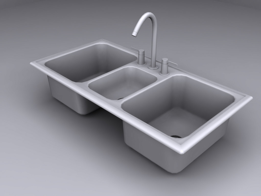 kitchen sink in 3ds max