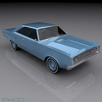 3d model chevy impala 64