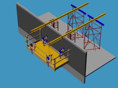 3ds wood manual facade scaffold