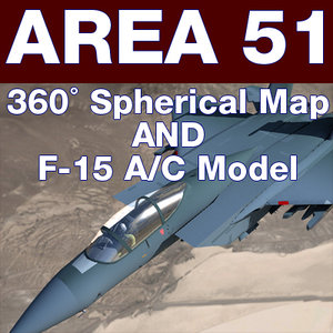 area 51 spherical dem 3d model