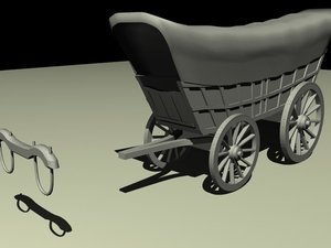 3d wagon model
