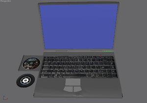 free laptop 3d model