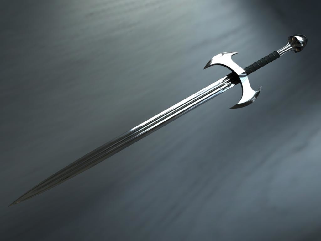 reflective sword 3d model