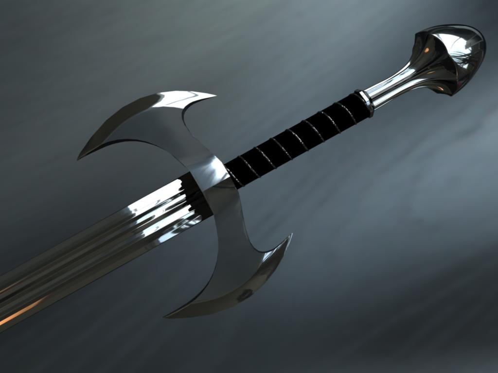 reflective sword 3d model