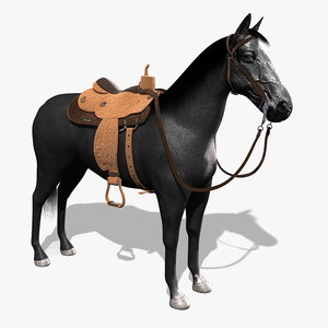 horse saddle 3d model