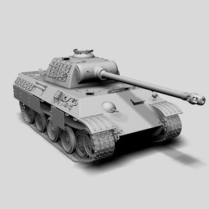 3d panther ausf tank model