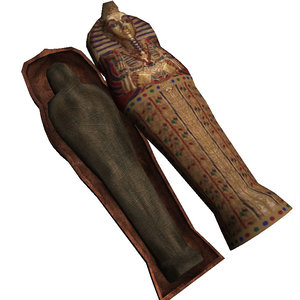 ian sarcophagus mummy 3d model