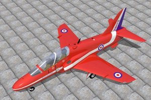 3d bae hawk jet model