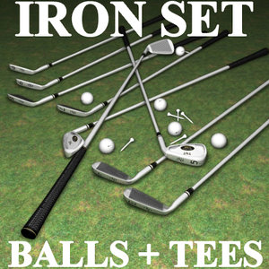 tnt iron golf set 3d model