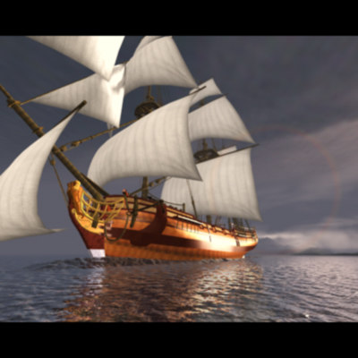3d pirates ship model