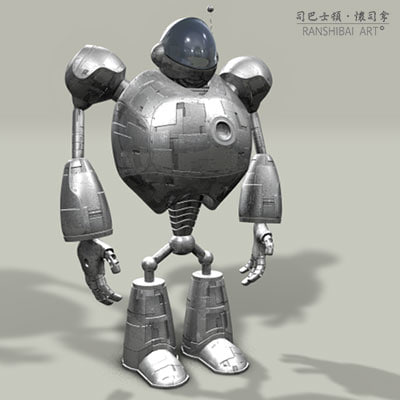 free robot hdr 3d model