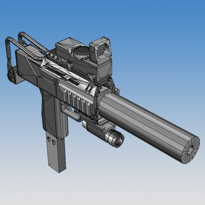 tactical smg 3d model