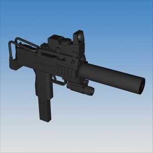 tactical smg 3d model