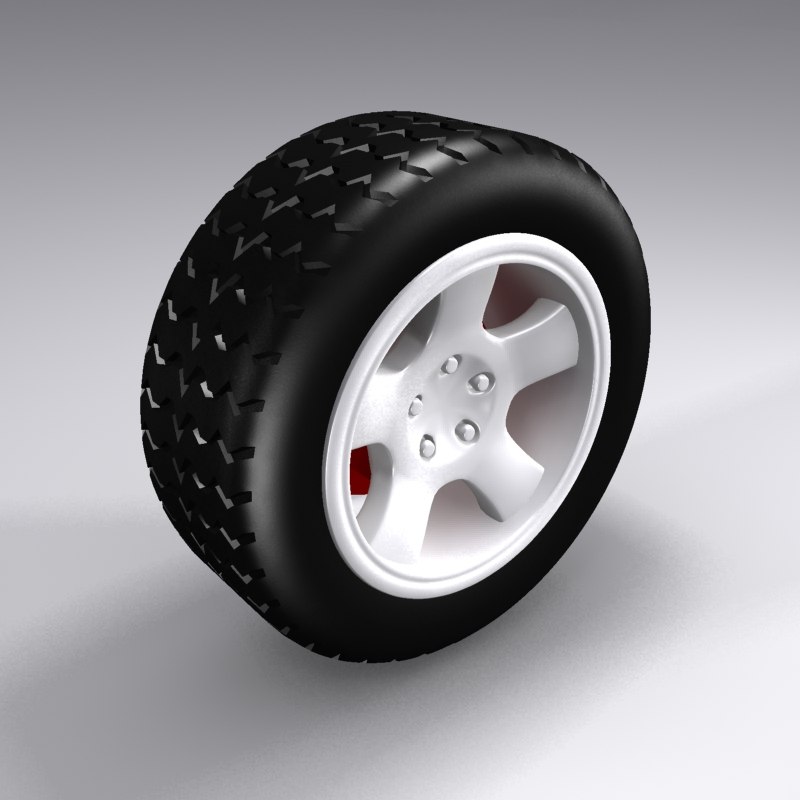 3d model wheel tire