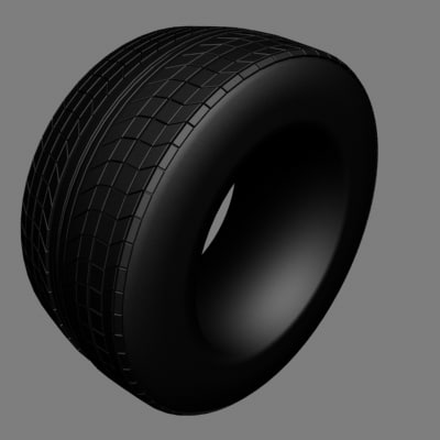 3ds max car tyre