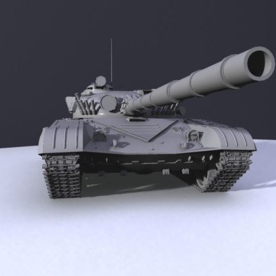 3d Model T-72 Tank