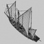 xebec pirate ship 3d model