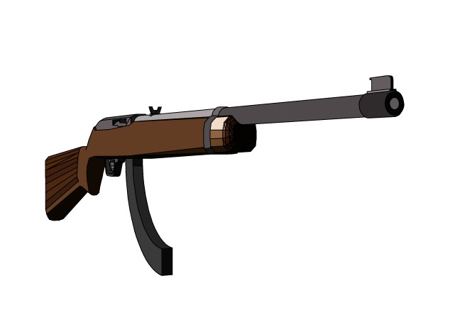 free ruger 10 22 rifle 3d model