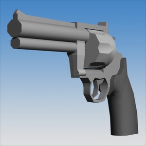 3dsmax 44 magnum revolver