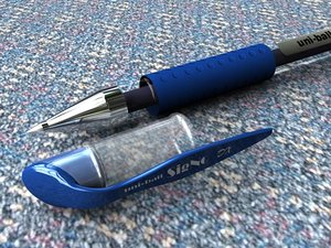 uni-ball pen 3d model
