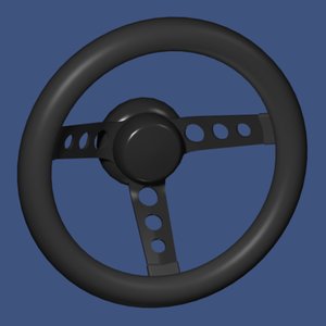3d competition steering wheel