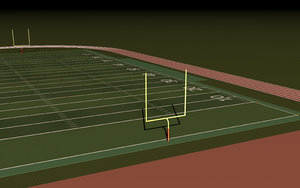 3d model football field