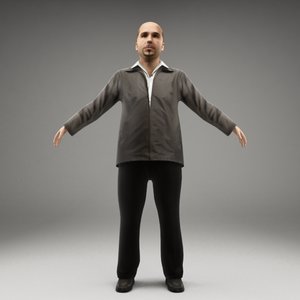 3ds max metropoly characters rigged human