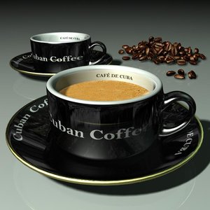 3d cuban cup coffee
