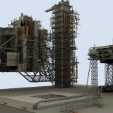 3d model of space shuttle launch tower