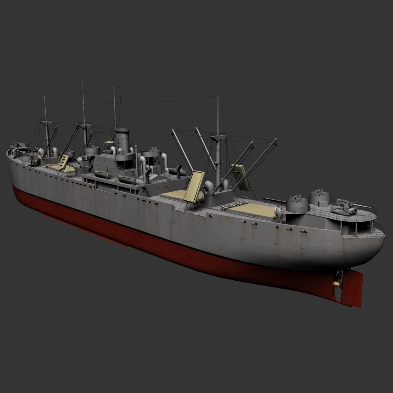 liberty ships vessels 3d model