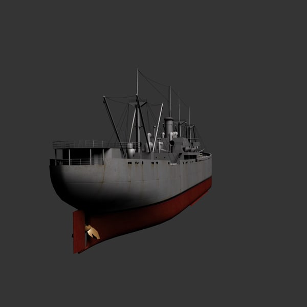 liberty ships vessels 3d model