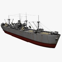 max low-poly battleship