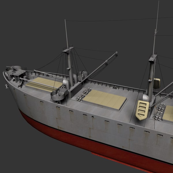 liberty ships vessels 3d model